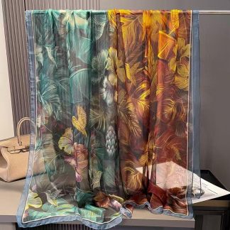Sheer Organza Luminous Sheer Petal Long Scarf