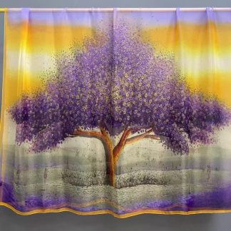 Sheer Organza Dreamy Money Tree Long Scarf