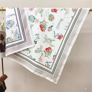 100% Real Silk Twill 90x90cm - 77g (with Pack) Square Scarf