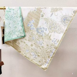 100% Real Silk Twill 90x90cm - 77g (with Pack) Square Scarf