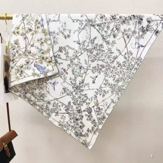 100% Real Silk Twill 90x90cm - 77g (with Pack) Square Scarf
