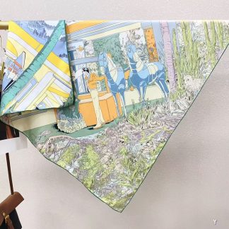 100% Real Silk Twill 90x90cm - 77g (with Pack) Square Scarf