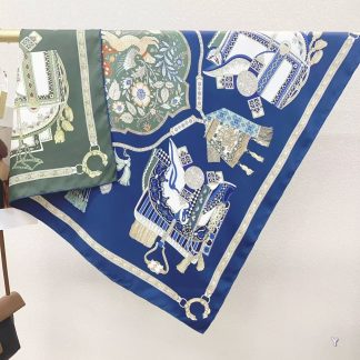 100% Real Silk Twill 90x90cm - 77g (with Pack) Square Scarf