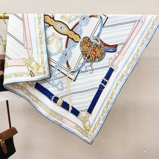 100% Real Silk Twill 90x90cm - 77g (with Pack) Square Scarf