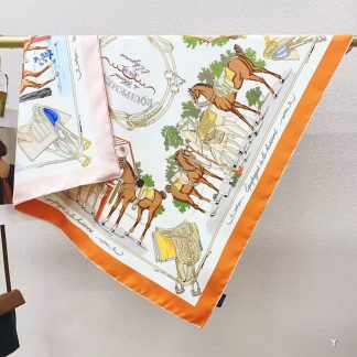 100% Real Silk Twill 90x90cm - 77g (with Pack) Square Scarf