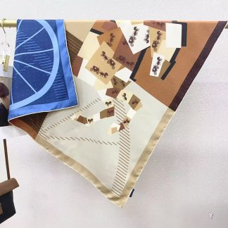 100% Real Silk Twill 90x90cm - 77g (with Pack) Square Scarf