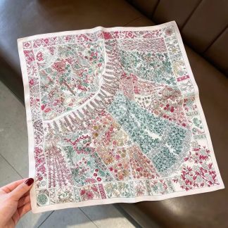 100% Real Silk Bandana 53x53cm - Premium 22g Mulberry Silk Square Scarf