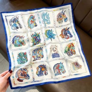 100% Real Silk Bandana 53x53cm - Premium 22g Mulberry Silk Square Scarf