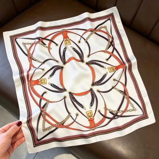 100% Real Silk Bandana 53x53cm - Premium 22g Mulberry Silk Square Scarf