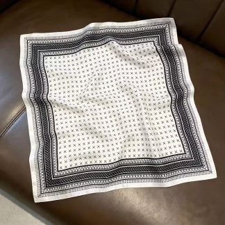 100% Real Silk Bandana 53x53cm - Premium 22g Mulberry Silk Square Scarf