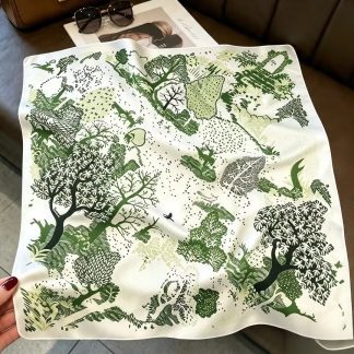 100% Real Silk Bandana 53x53cm - Premium 22g Mulberry Silk Square Scarf
