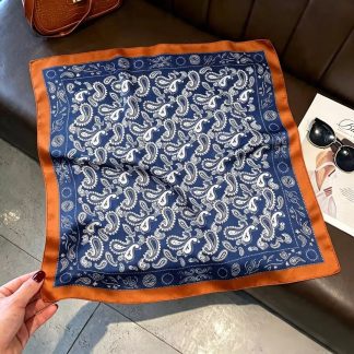 100% Real Silk Bandana 53x53cm - Premium 22g Mulberry Silk Square Scarf