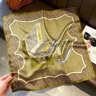 100% Real Silk Bandana 53x53cm - Premium 22g Mulberry Silk Square Scarf