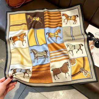100% Real Silk Bandana 53x53cm - Premium 22g Mulberry Silk Square Scarf