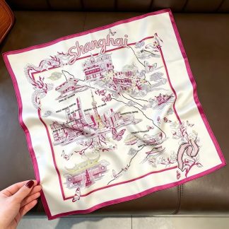 100% Real Silk Bandana 53x53cm - Premium 22g Mulberry Silk Square Scarf