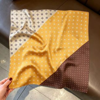 100% Real Silk Bandana 53x53cm - Premium 22g Mulberry Silk Square Scarf