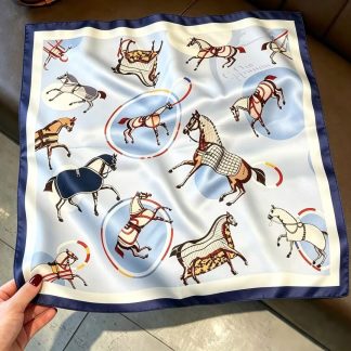 100% Real Silk Bandana 53x53cm - Premium 22g Mulberry Silk Square Scarf