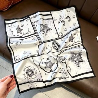100% Real Silk Bandana 53x53cm - Premium 22g Mulberry Silk Square Scarf