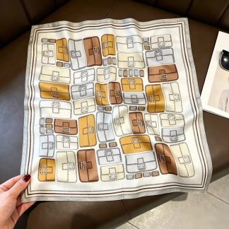 100% Real Silk Bandana 53x53cm – Premium 22g Mulberry Silk Square Scarf