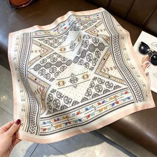 100% Real Silk Bandana 53x53cm – Premium 22g Mulberry Silk Square Scarf