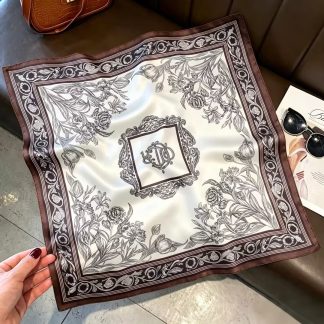 100% Real Silk Bandana 53x53cm – Premium 22g Mulberry Silk Square Scarf