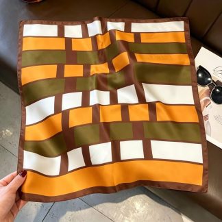 100% Real Silk Bandana 53x53cm – Premium 22g Mulberry Silk Square Scarf