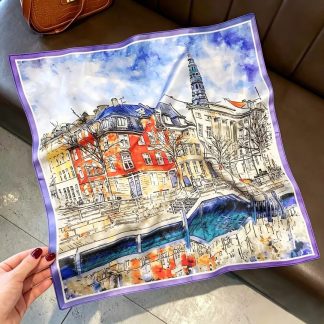 100% Real Silk Bandana 53x53cm – Premium 22g Mulberry Silk Square Scarf