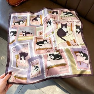 100% Real Silk Bandana 53x53cm – Premium 22g Mulberry Silk Square Scarf