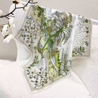100% Real Silk Bandana 70x70cm – Premium 33g Mulberry Silk Square Scarf