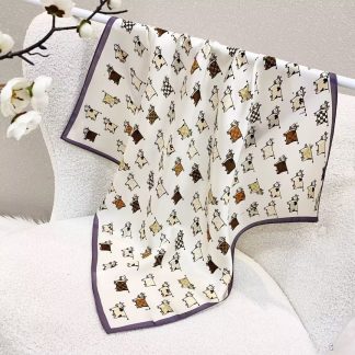 100% Real Silk Bandana 70x70cm – Premium 33g Mulberry Silk Square Scarf