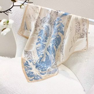 100% Real Silk Bandana 70x70cm – Premium 33g Mulberry Silk Square Scarf