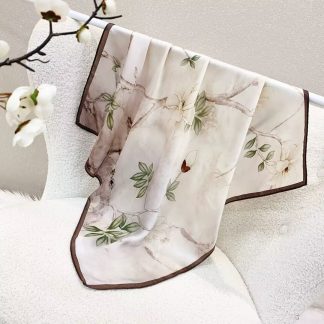 100% Real Silk Bandana 70x70cm – Premium 33g Mulberry Silk Square Scarf
