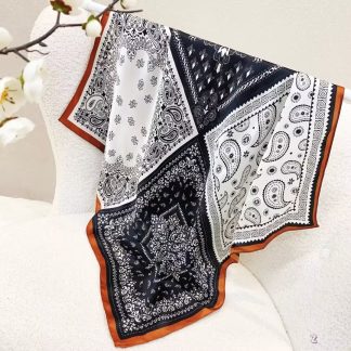 100% Real Silk Bandana 70x70cm – Premium 33g Mulberry Silk Square Scarf