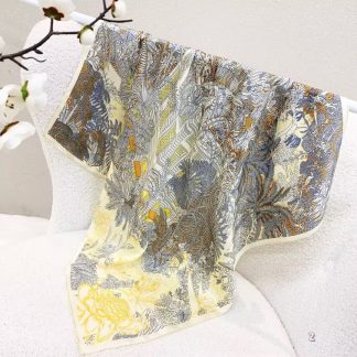 100% Real Silk Bandana 70x70cm – Premium 33g Mulberry Silk Square Scarf