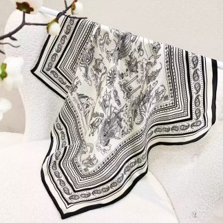 100% Real Silk Bandana 70x70cm – Premium 33g Mulberry Silk Square Scarf