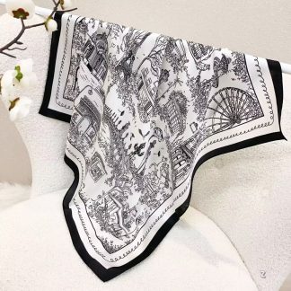 100% Real Silk Bandana 70x70cm – Premium 33g Mulberry Silk Square Scarf