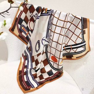 100% Real Silk Bandana 70x70cm – Premium 33g Mulberry Silk Square Scarf