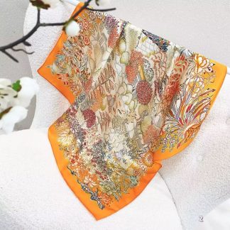 100% Real Silk Bandana 70x70cm – Premium 33g Mulberry Silk Square Scarf