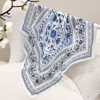 100% Real Silk Bandana 70x70cm – Premium 33g Mulberry Silk Square Scarf