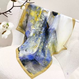 100% Real Silk Bandana 70x70cm – Premium 33g Mulberry Silk Square Scarf