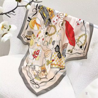 100% Real Silk Bandana 70x70cm – Premium 33g Mulberry Silk Square Scarf