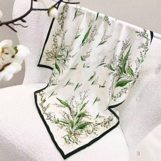 100% Real Silk Bandana 70x70cm – Premium 33g Mulberry Silk Square Scarf