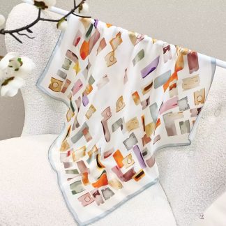 100% Real Silk Bandana 70x70cm – Premium 33g Mulberry Silk Square Scarf