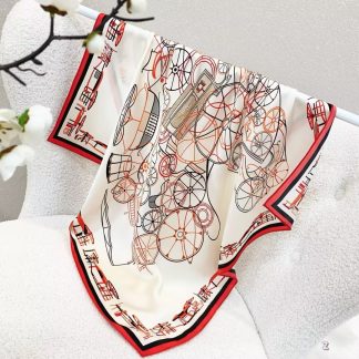 100% Real Silk Bandana 70x70cm – Premium 33g Mulberry Silk Square Scarf