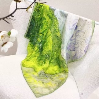 100% Real Silk Bandana 70x70cm – Premium 33g Mulberry Silk Square Scarf