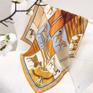 100% Real Silk Bandana 70x70cm – Premium 33g Mulberry Silk Square Scarf