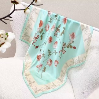 100% Real Silk Bandana 70x70cm – Premium 33g Mulberry Silk Square Scarf