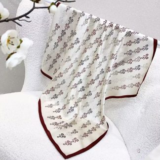 100% Real Silk Bandana 70x70cm – Premium 33g Mulberry Silk Square Scarf