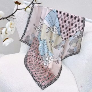 100% Real Silk Bandana 70x70cm – Premium 33g Mulberry Silk Square Scarf