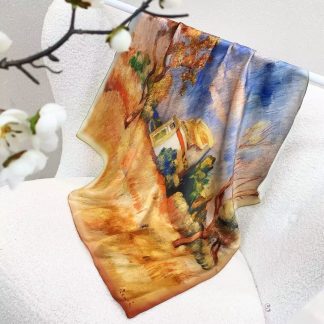 100% Real Silk Bandana 70x70cm – Premium 33g Mulberry Silk Square Scarf
